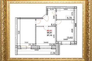 2-к квартира, 63 м², 7/8 эт.
